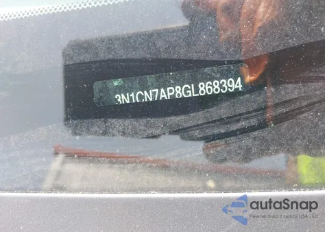 2016 Nissan Versa 1.6 S/1.6 S+/1.6 Sl/1.6 Sv из США, поврежденный, VIN 3N1CN7AP8GL868394